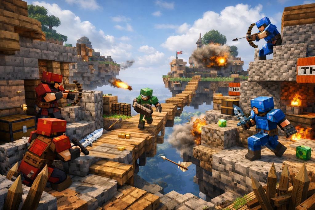 Strategy Over Speed in Minecraft Team Combat Game Modes